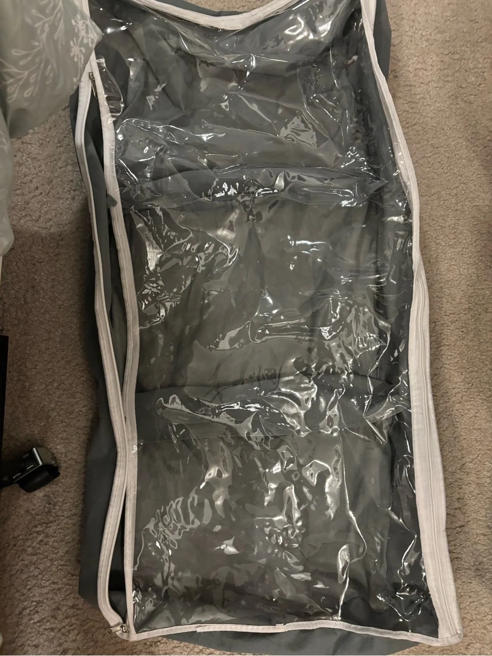 Bed Bath & Beyond Gray and Clear Under-Bed Storage Organizer